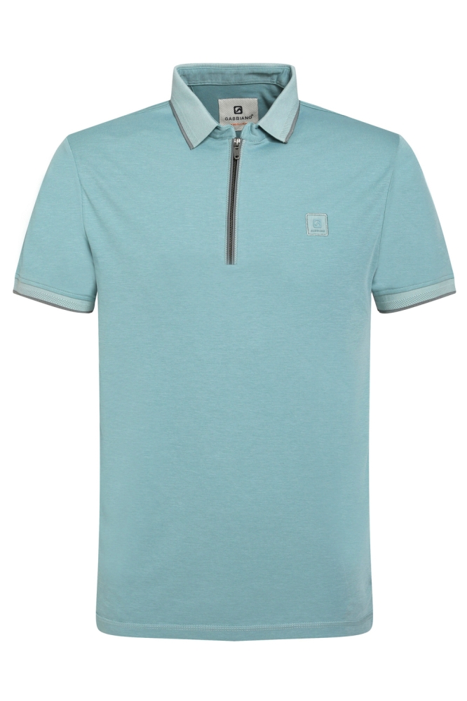 PREMIUM ZIPPER POLO 235920 OCEAN BLUE
